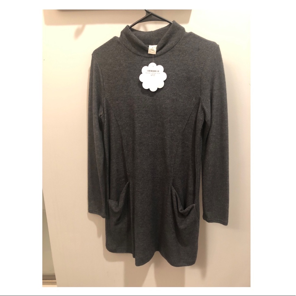 Grey sweater dress